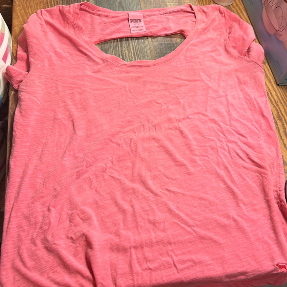 Pink Brand shirt with cut out back